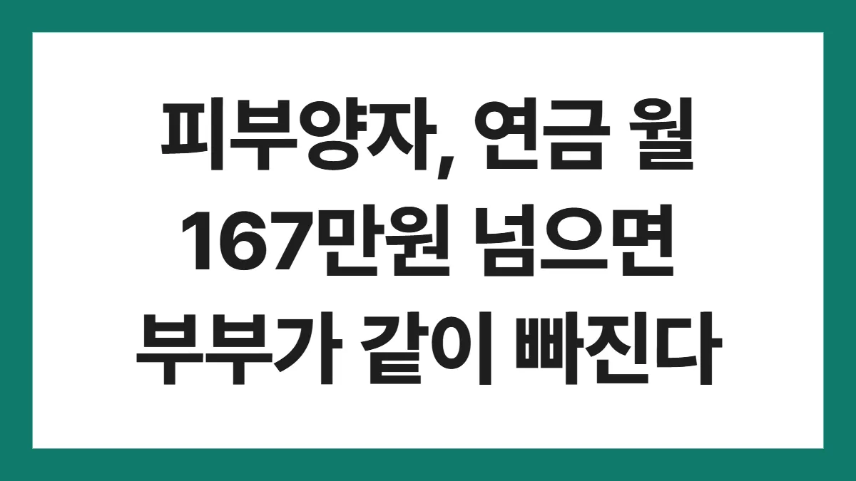 건강보험 피부양자 자격 표지: 피부양자, 연금 월 167만원 넘으면 부부가 같이 빠진다